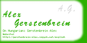 alex gerstenbrein business card